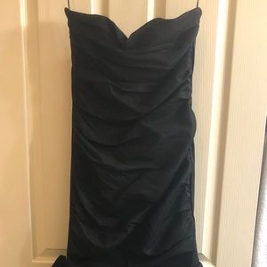 Cindy Beautiful black full length gown. Strapless